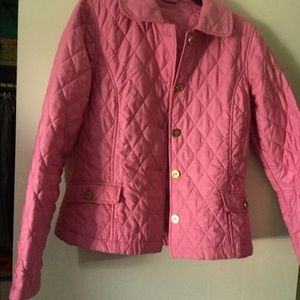 Lilly Pulitzer pink quilted jacket